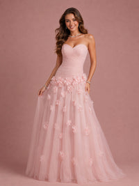 blush-pink-strapless-3d-floral-tulle-prom-dress