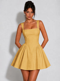 Square Neck A-Line Homecoming Dresses