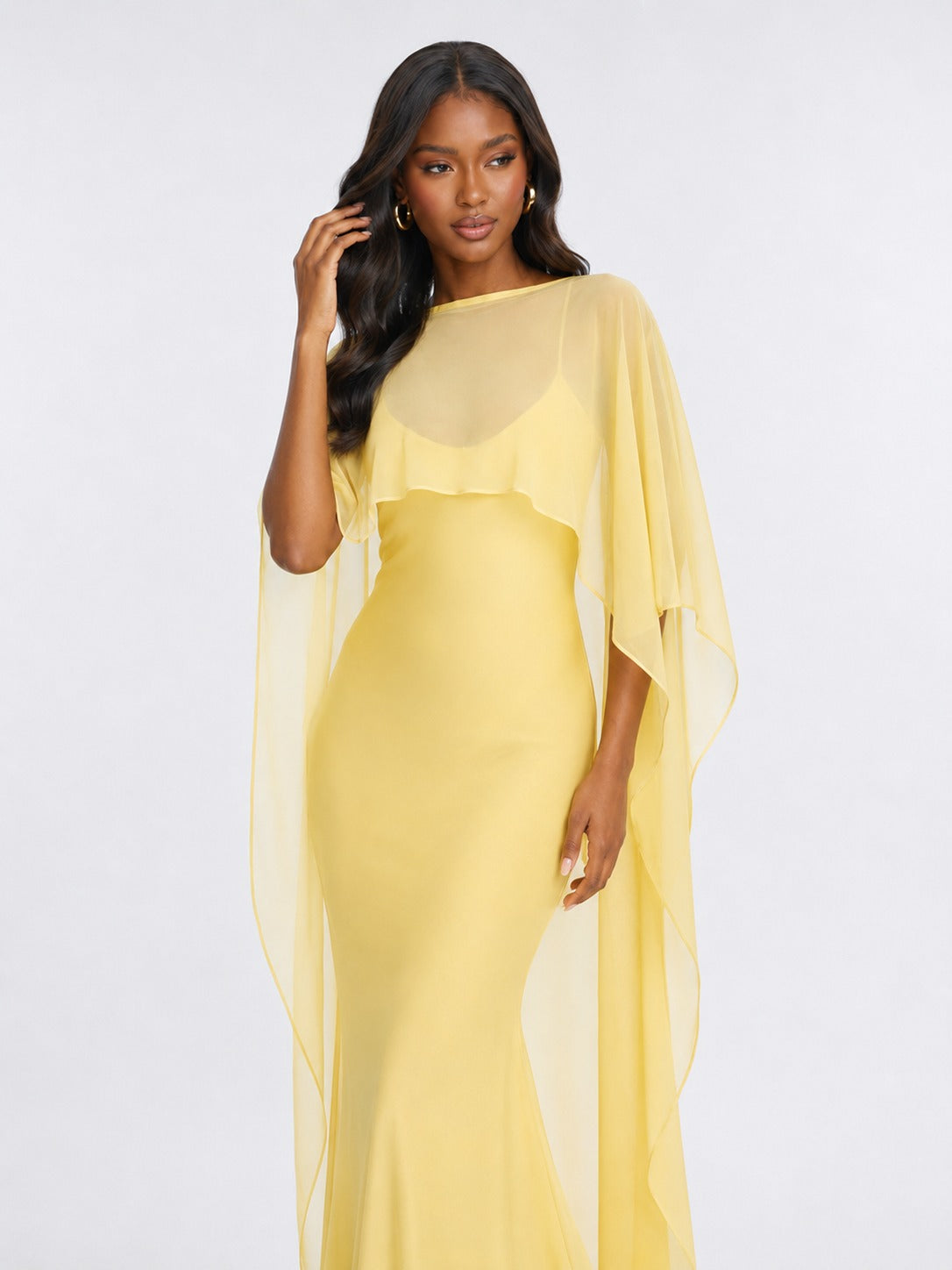 jovellee-butter-yellow-satin-cape-maxi-dress