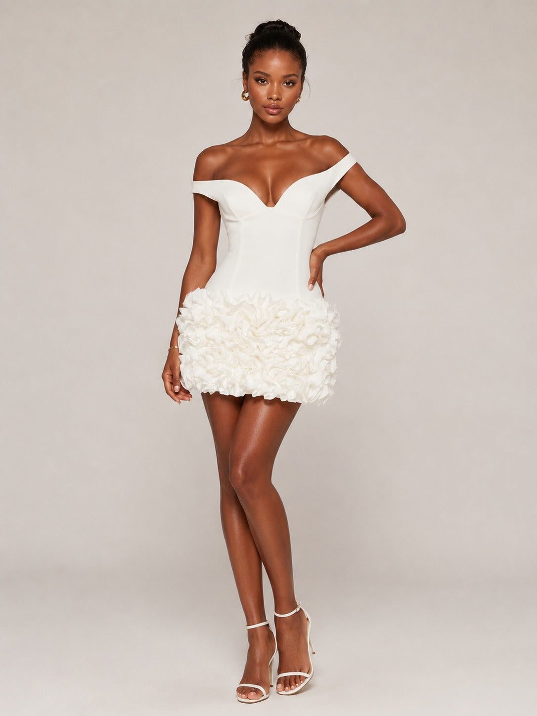 jovellee-ivory-off-shoulder-3d-rosette-mini-dress