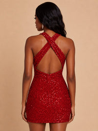 jovellee-red-sequin-cut-out-halter-mini-dress