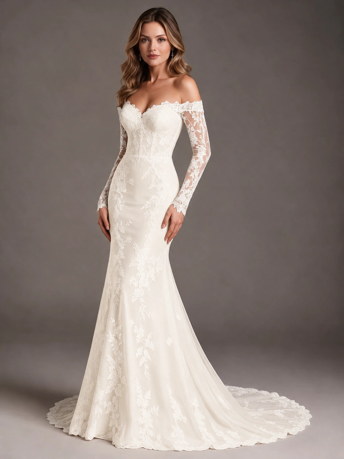 lace mermaid wedding dress