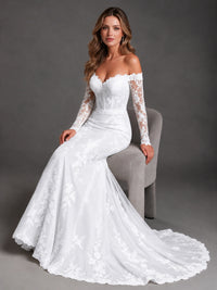 mermaid tulle wedding bridal dress