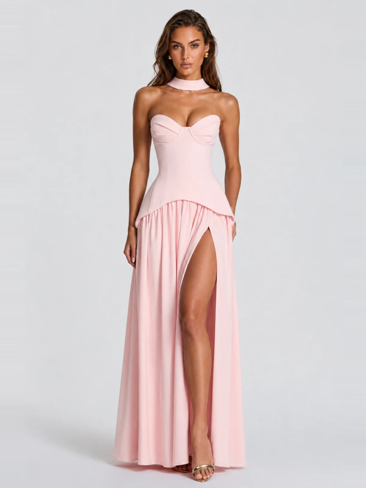Strapless Sweetheart High Slit Prom & Formal Dress